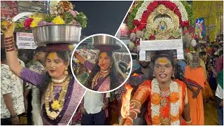 Komuravelli Mallanna Jathara 2026 | jogini Shyamala | Pavani Bonam | jogini Avika bonam #mallanna 