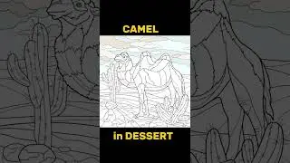 Camel in Dessert #painting #art #acrylicpainting #satisfying #drawing #watercolor