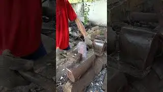 the process of making grass sickles, agricultural tools by blacksmiths