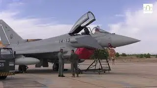 Los F-22 no pudieron venir a Albacete para el entrenamiento avanzado con los Eurofighter y F-18