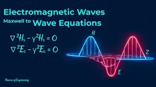 Electromagnetic Waves from Maxwell's Equations | Helmholtz Equation Solution |Deriving Wave Equation