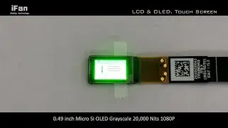 20000 Nits Micro OLED 0.49 inch Grayscale 1920x1080