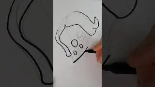 Headful: Timelapse Dark Art Drawing #art #drawing #timelapseart