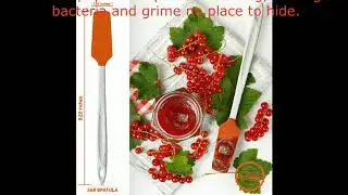 M KITCHEN WORLD Heat Resistant Silicone Spatulas Set - Rubber Spatula Kitchen Utensils Non-Stick