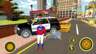 Superhero Flying 3D Simulator - Big City With Train, Citizens and Cars Gameplay
