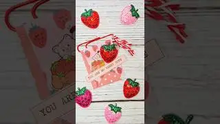 Easy Altered Paper Clips for Strawberry Shortcake Journals 🍓 #junkjournal #shorts #papercrafts #diy