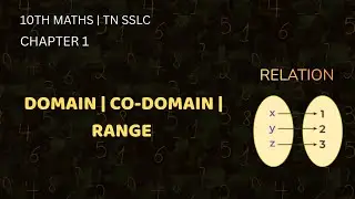 Domain, Codomain & Range in tamil |10th maths | TN SSLC | Part-4