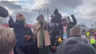 Ilhan Omar is now on the ground with left wing protestors in Minneapolis