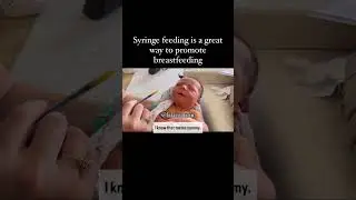 Supplementing newborn by syringe to promote breastfeeding