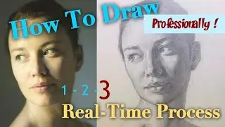 Real-Time Drawing Process 3 - The Likeness & Artistic Atmosphere 