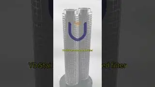 YD Stainless Steel Pleated Filter Cartridge #filters #StainlessSteelfilter #pleatedfilter