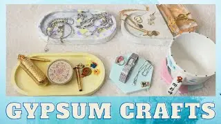 How to make gypsum tray and coaster/석고 트레이 만들기#gypsum_crafts#석고