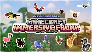 Minecraft PE Immersive Fauna addon BEST #1 animal pack 🌳