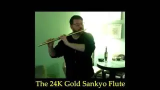 Playing the stunning *24K GOLD* Sankyo flute! :)