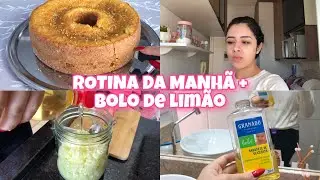 VLOG: MINHA ROTINA DA MANHÃ+ BOLO DE LIMÃO😋