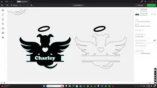 Split Monogram How to Add Text and Set up for Engraving Xtool XCS 2.0.87 Creative Space