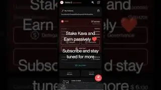 stake Kava and earn passively :)