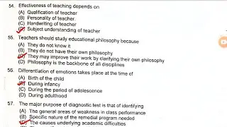 CUCET 2020 B.Ed Answers Key (PGQP-01)Integrated B.Ed M.Ed Previous Year Questions Solutions