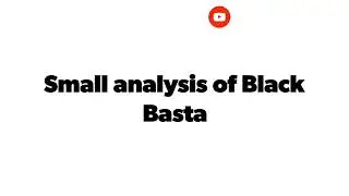 New Ransomware Gang: BLACK BASTA