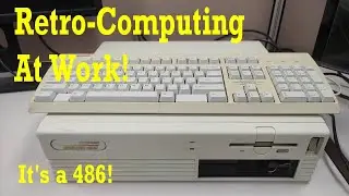 Retro Computing At Work: Back to the 90s #retro #retrocomputer #msdos #486 #vintagecomputer