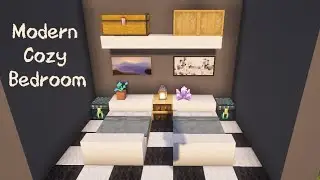 Modern Cozy Bedroom in Minecraft 🛏️ | Easy Build Tutorial