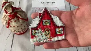 My latest cross stitch FOs and FFOs, Dimensions &ldquo;Santa Stamp&rdquo;