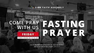 ZFA🔴LIVE : Fasting Prayer | 30 Jan  2026 | Rev M.A.James Durairaj