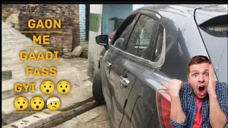 Gaon me gaadi fass gyi 😯| Ritik Chaudhary|kannauj | drone video day 8/60 days challenge 