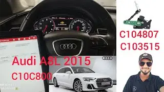 C104807 C103515 C10C800 Fault code Audi A8L 2015 suspension Level Control System Sensor Malfunction
