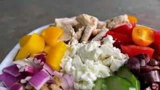 Mediterranean Turkey Nourish Bowl with Lemony Vinaigrette