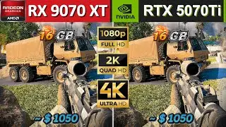 IS THE RADEON RX 9070 XT CAN REPLACE RTX 5070 Ti? 10 GAMES TEST | 1080p / 1440p/ 4K, FSR 4, DLSS, FG