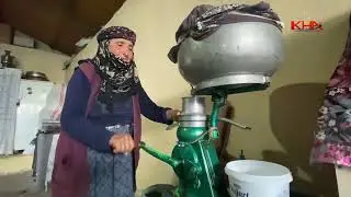 Köy yaşamından kesitler / Süt sağımı, süt çekimi, tandır ekmeği