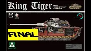 Montage Maquette Sd Kfz  182 King TIger Takom 1/35&egrave;me Final