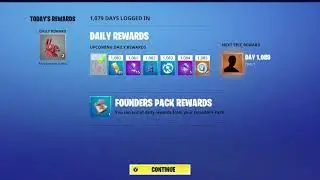Fortnite Save The World Daily Login Rewards Days 1079-1085 Vbucks rewards