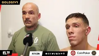 'EDDIE, SIGN ME UP...' - JAMIE SHELDON WITH HIS FIGHTER JOSH BABB ON AN IMPRESSIVE WIN
