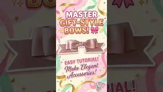 Master the art of Gift-style Bow Accessories! 🎀✨ #Shorts #BoutiqueBow #GiftBow #DIYHairAccessory