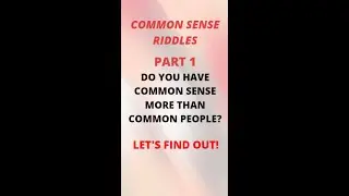 Check your common sense! (PART 1) #shorts #shortsfeed #puzzle #quiz #riddle #riddlewithanswer