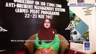 Anti Bribery Management Systems - Testimonial Video