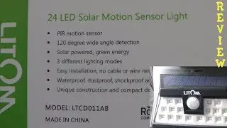 Litom 24 LED Outdoor Solar Motion Sensor Light Review