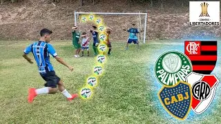 COPA LIBERTADORES DESAFIO DE FALTAS! QUEM GANHOU? DESAFIOS DE FUTEBOL ‹ Rikinho ›