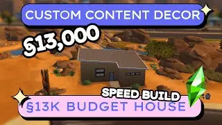 The Sims 4 Build | &sect;13,000 Custom Content Speed Build #cosygames