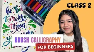 Beginner&rsquo;s Brush Calligraphy Class 2✨#brushcalligraphy #art #trending #artworkshop #calligraphy 