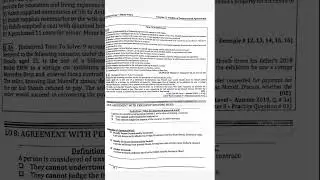 What is Position of Agreement with minor CFA4 B-law