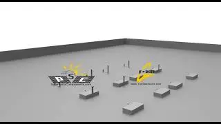 Flat roof Z-type ballast installation video