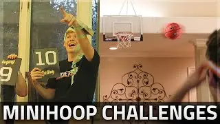 CRAZY MINIHOOP BASKETBALL CHALLENGES!!