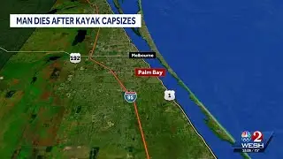 62-year-old man dies after kayak capsizes in Brevard County, FWC says