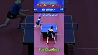 DECEPTIVE BACKHAND FAN ZHENDONG #tabletennis #shorts