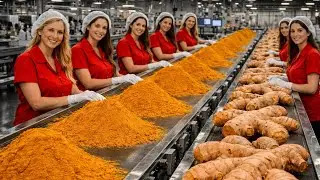 Inside a Massive Turmeric Processing Plant | Never-Seen-Before Automation