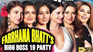 Rakhi, Neelam, Shreya, Natalia, Nagma & More Stars Shine At Farhana Bhatt's BIGG BOSS 19 Bash 🔥