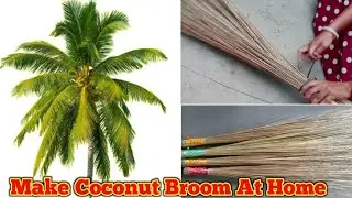 How To Make Coconut Broom At Home | DIY Plum Broom | RuntiMe Vlogs